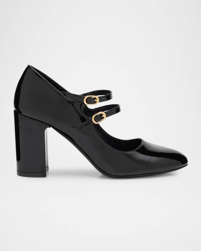 Posh Patent Leather Mary Jane Ballerina Pumps